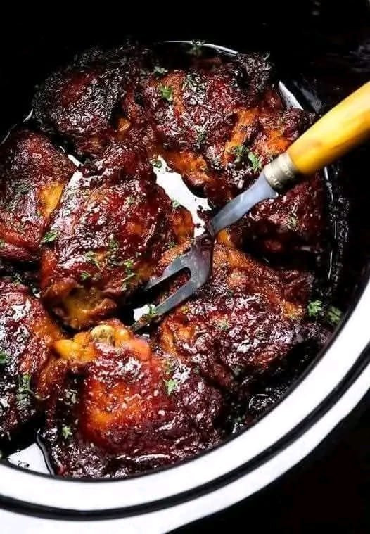 The Best Slow Cooker Chicken Thighs You'll Ever Taste