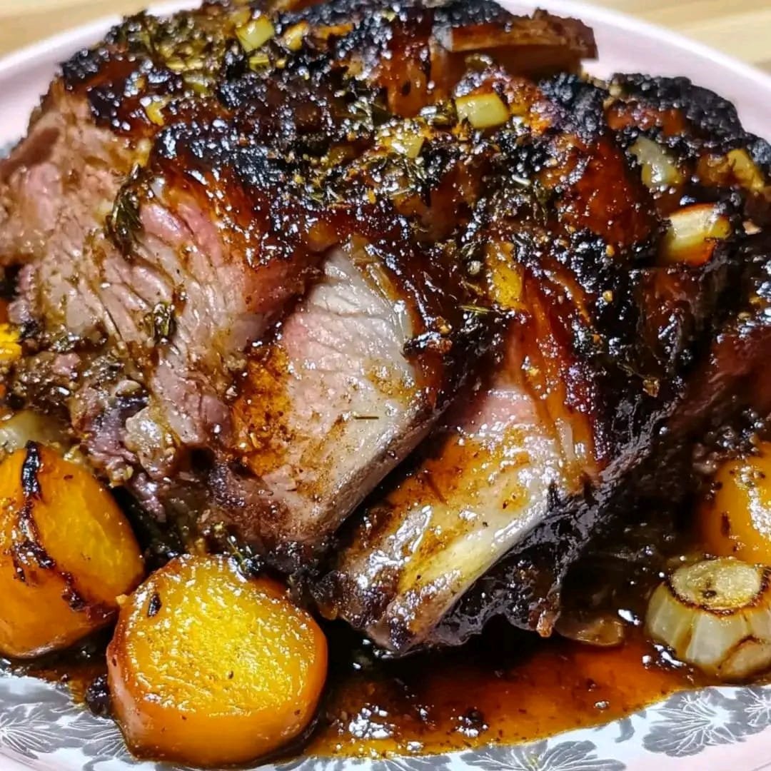 the best Caramelized Honey-Glazed Lamb Shoulder
