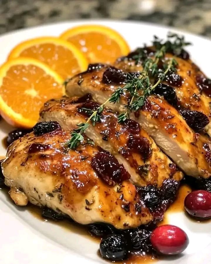 The best Chicken with Cranberry and Orange