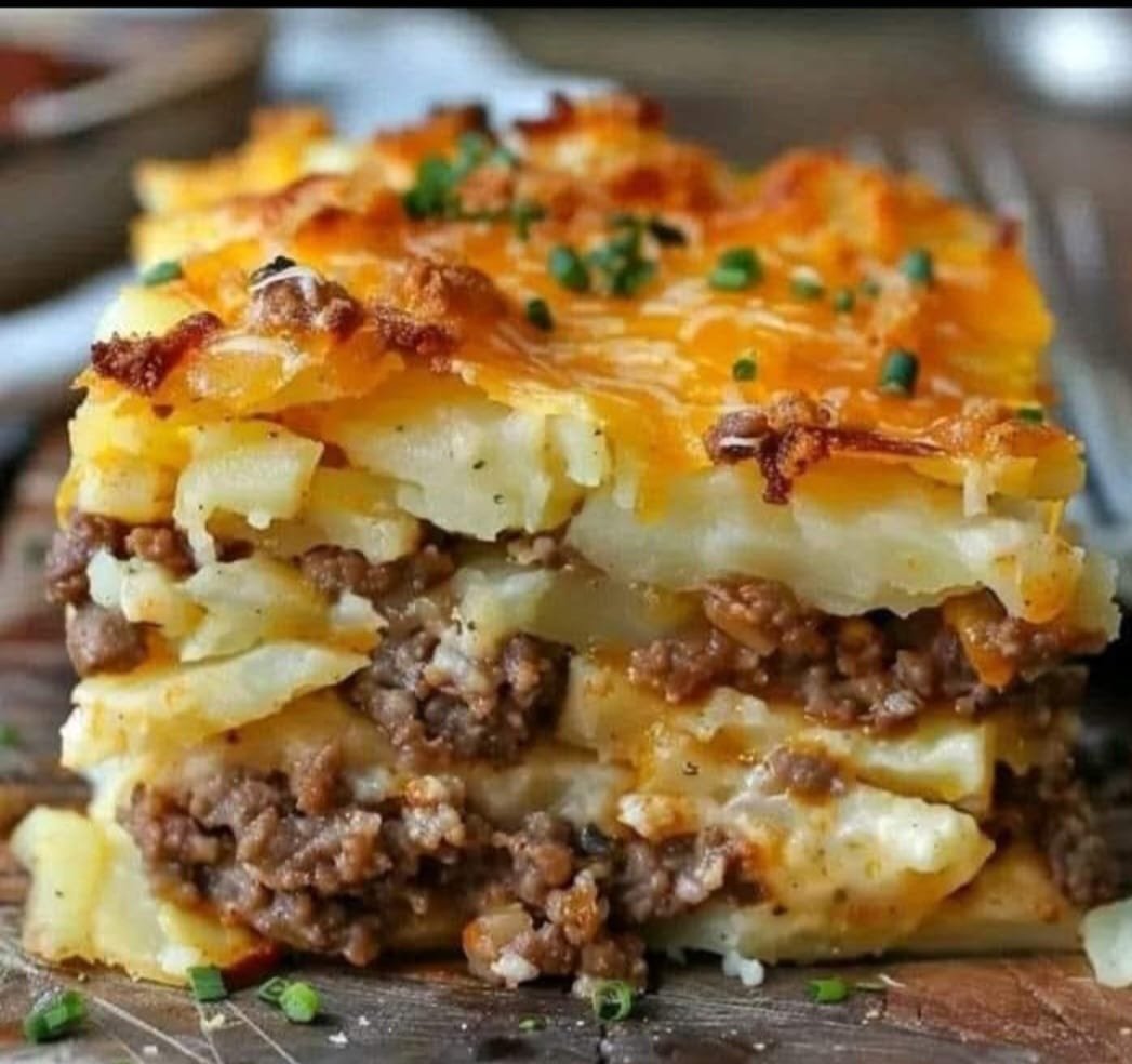 The Ultimate Cheesy Hamburger Potato Casserole