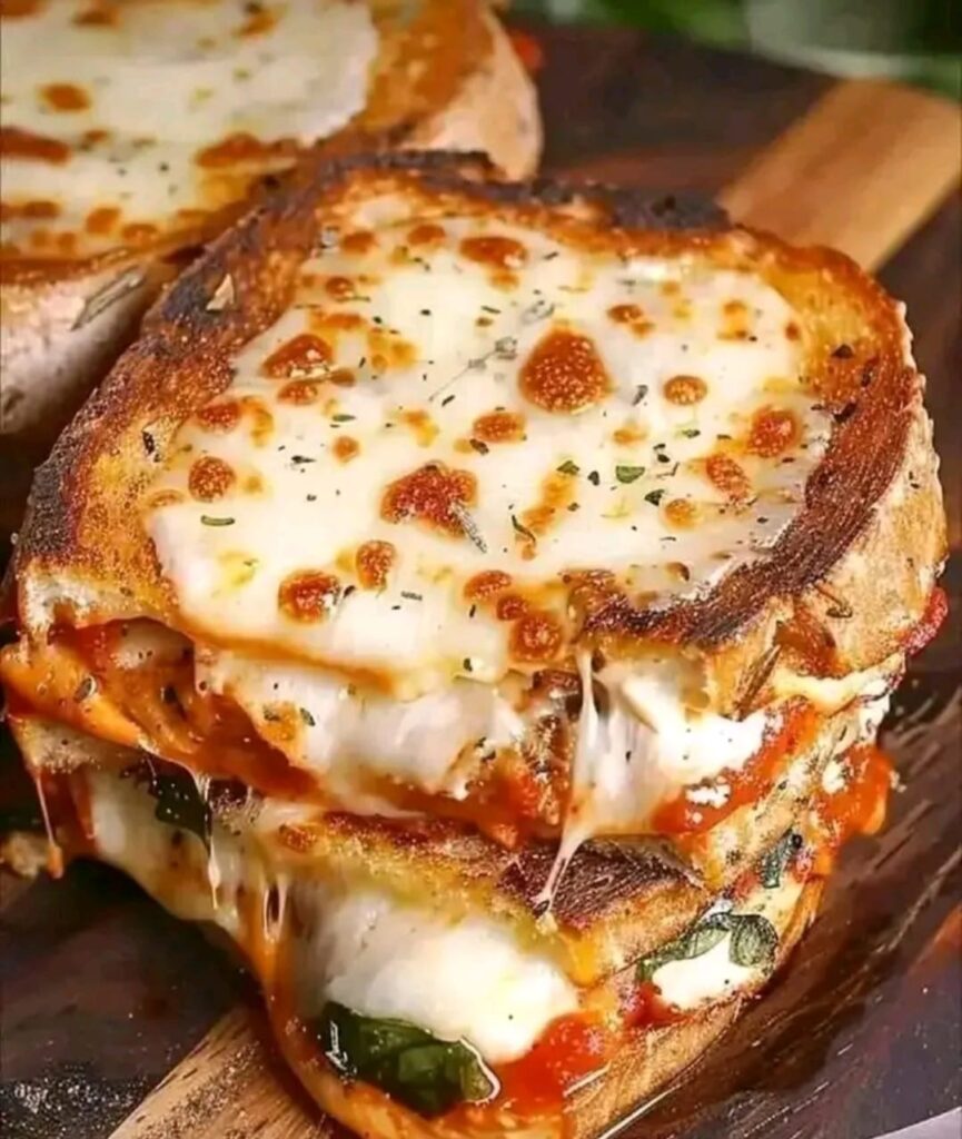 Ultimate Chicken Parmesan Grilled Cheese Sandwich