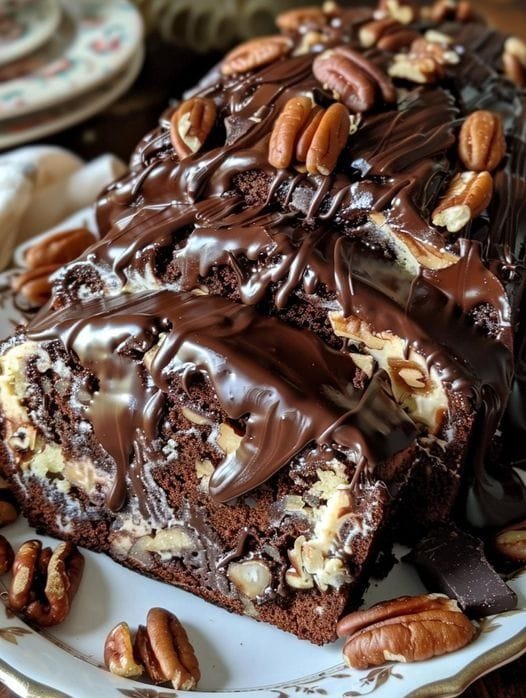 Perfect Chocolate Pecan Cake