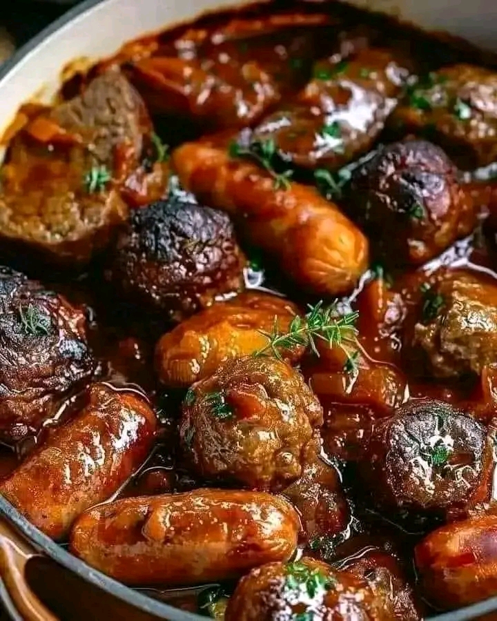 Tender Braised Beef with Vegetables