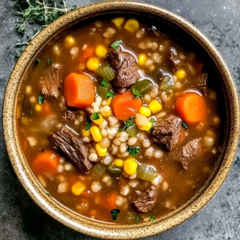 Best Ever Beef Barley Soup