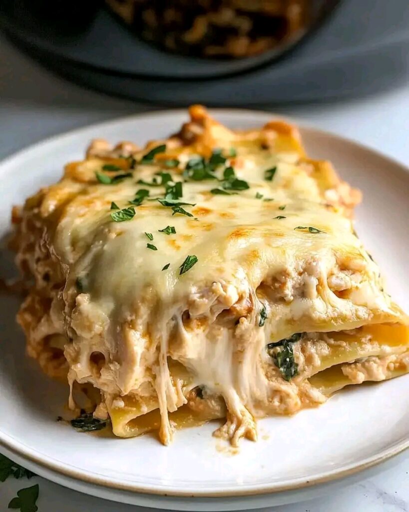 Ultimate Crock Pot Chicken Lasagna