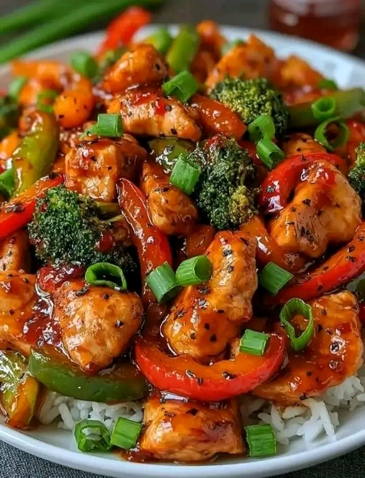 Best Honey Sriracha Chicken with Vegetables