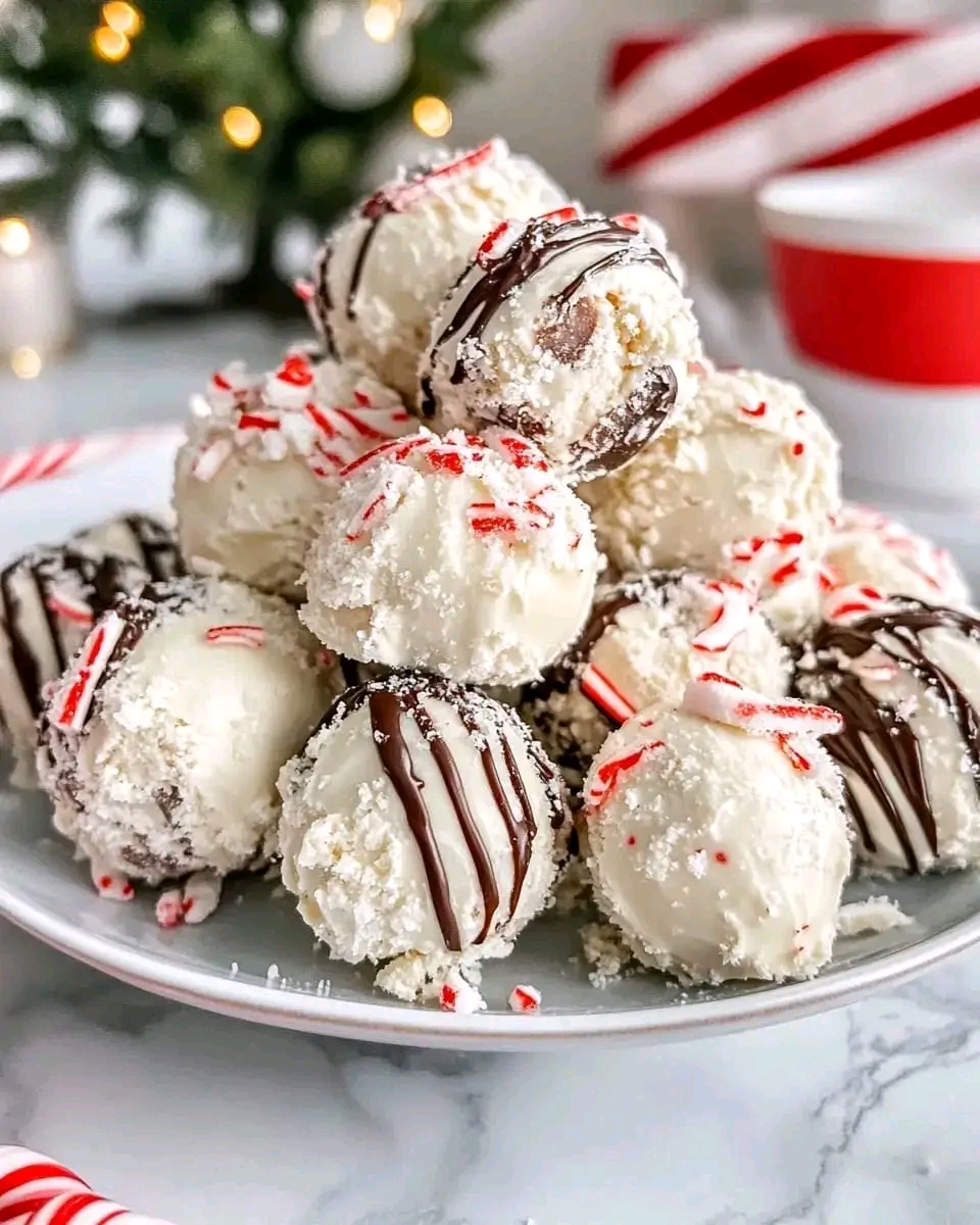 Best Peppermint Bark Snowballs Recipe