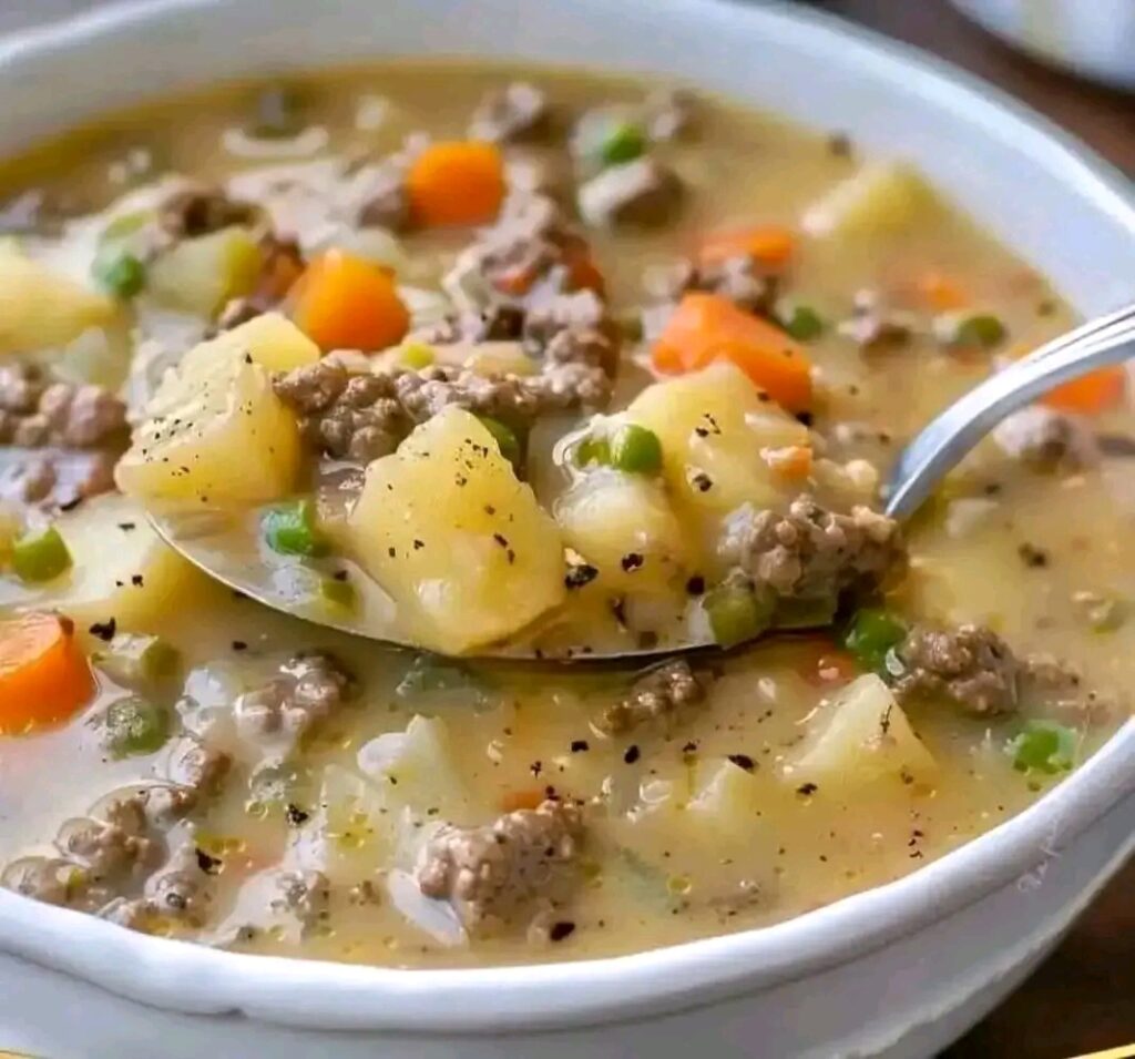Creamy Beef and Potato Soup