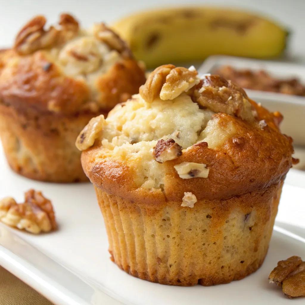Healthy Banana Cottage Cheese Muffins